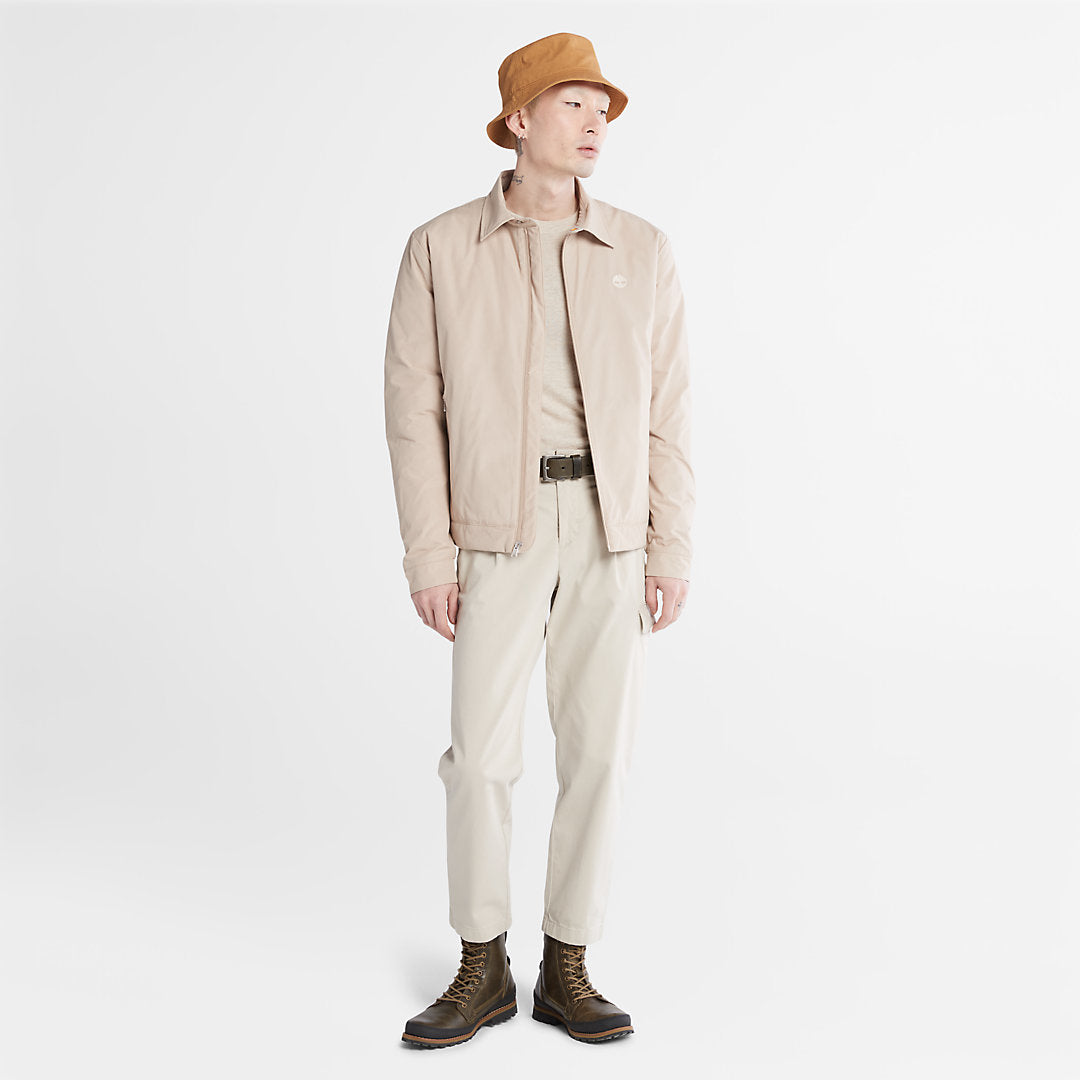 Mens Timberland Men's Stratham Winter Bomber Jacket in Beige