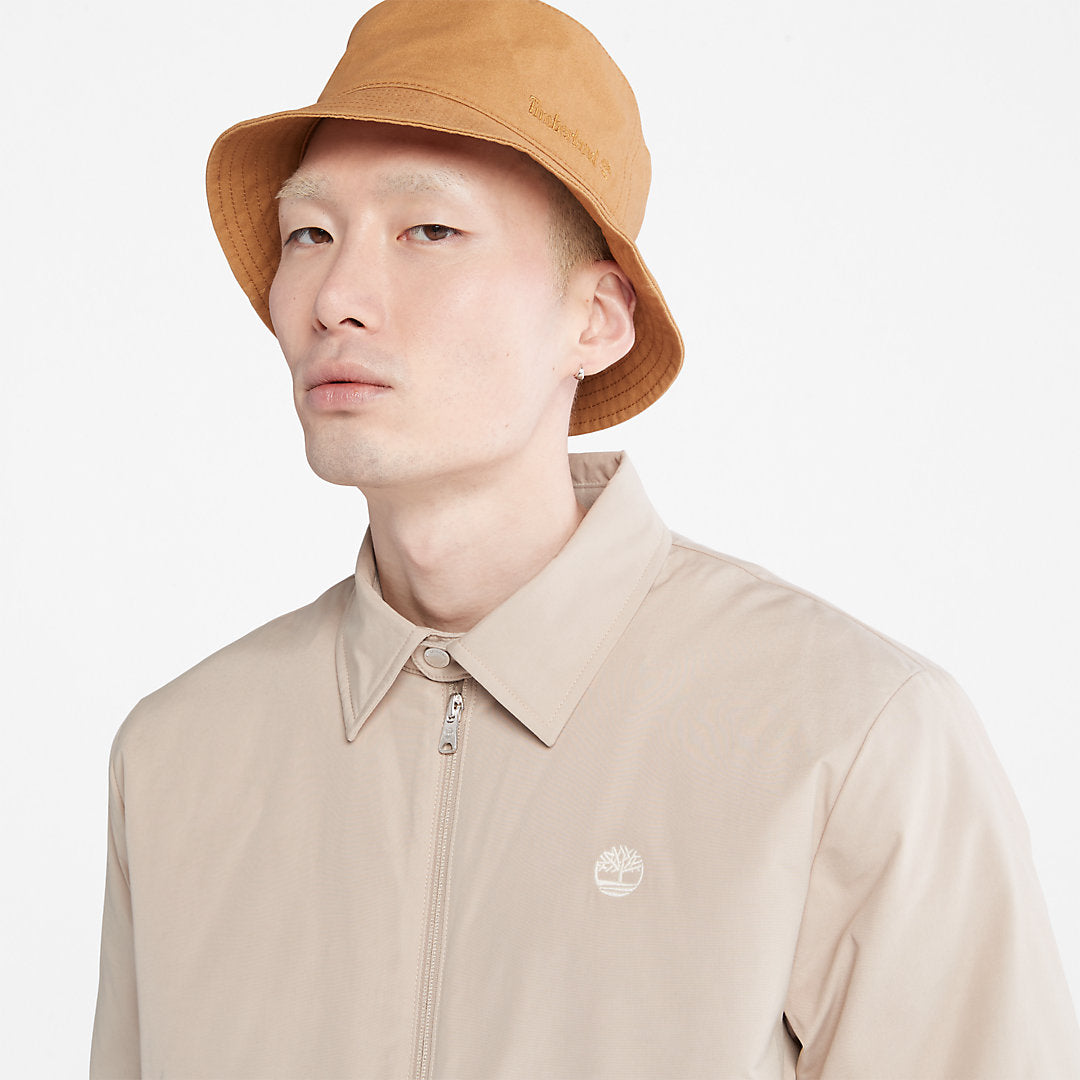 Mens Timberland Men's Stratham Winter Bomber Jacket in Beige