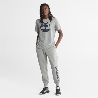Mens Timberland Logo Sweatpants for Men in Grey