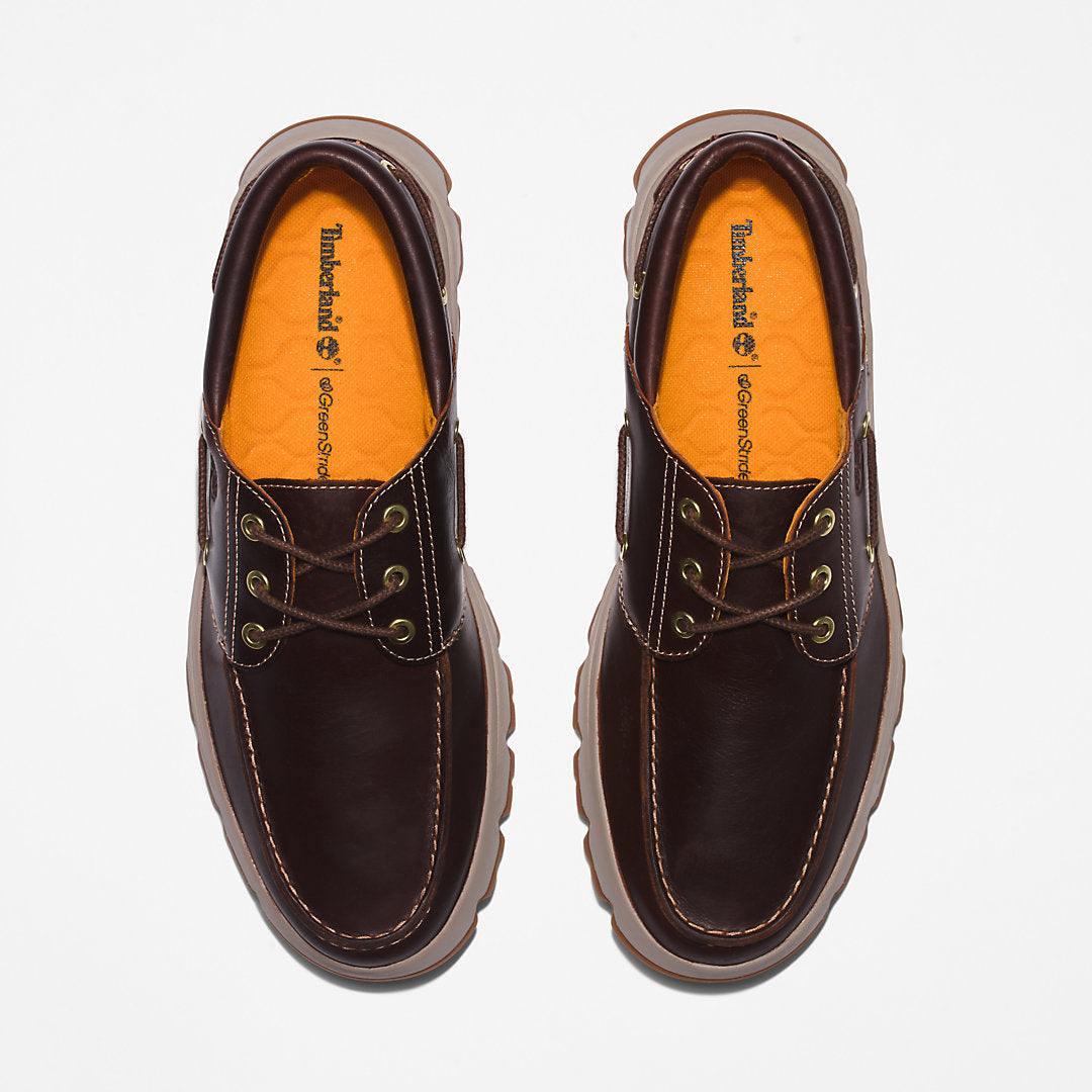 Mens Timberland GreenStride™ TBL® Originals EK+ Moc-toe Boat Shoe for Men in Burgundy