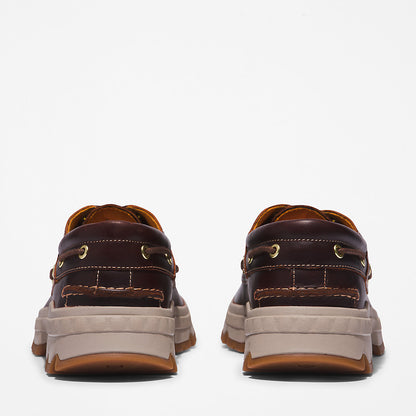 Mens Timberland GreenStride™ TBL® Originals EK+ Moc-toe Boat Shoe for Men in Burgundy