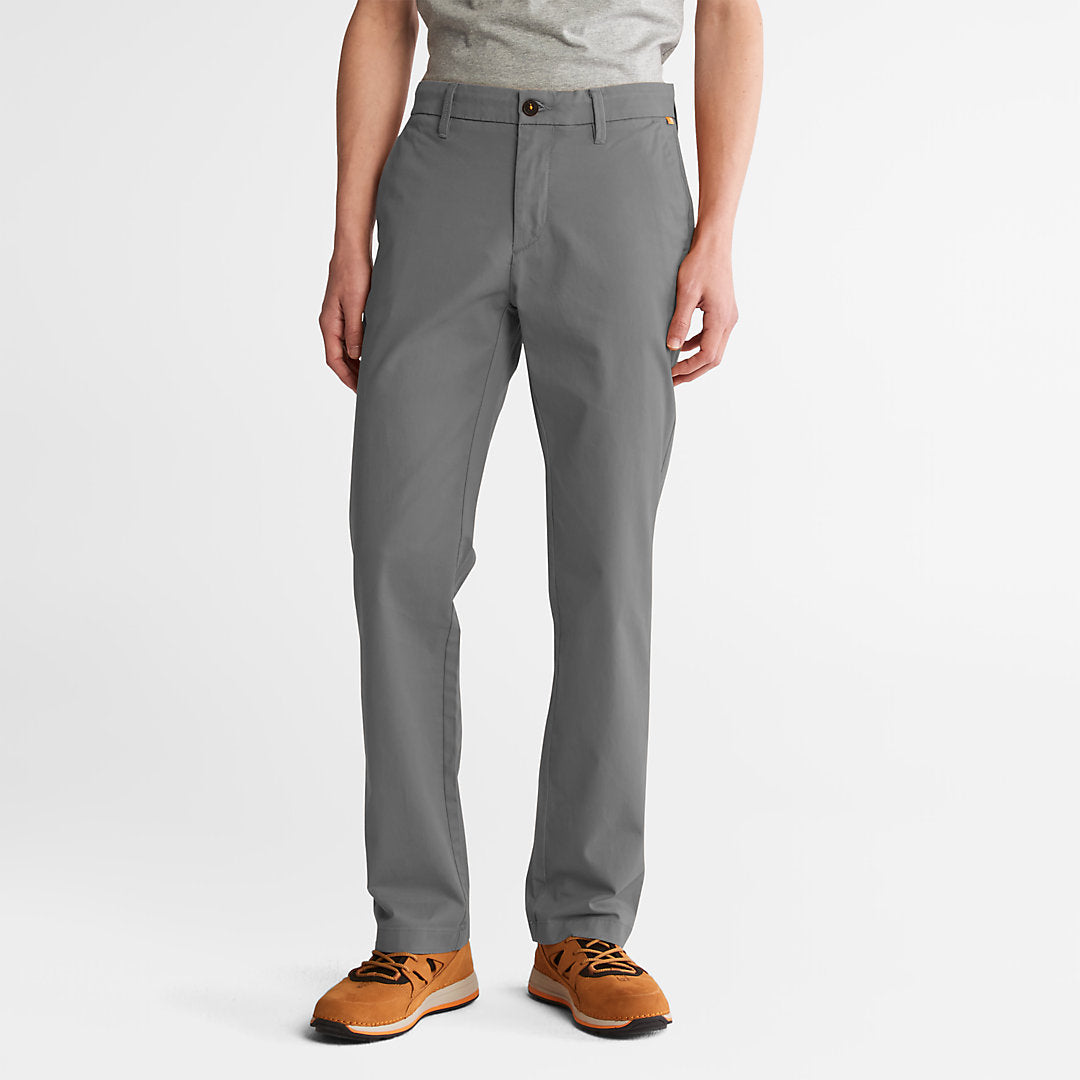 Mens Timberland Squam Lake Stretch Chinos for Men in Grey