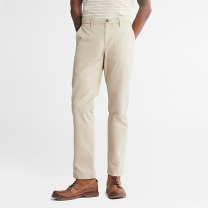 Mens Timberland Squam Lake Stretch Chinos for Men in Beige