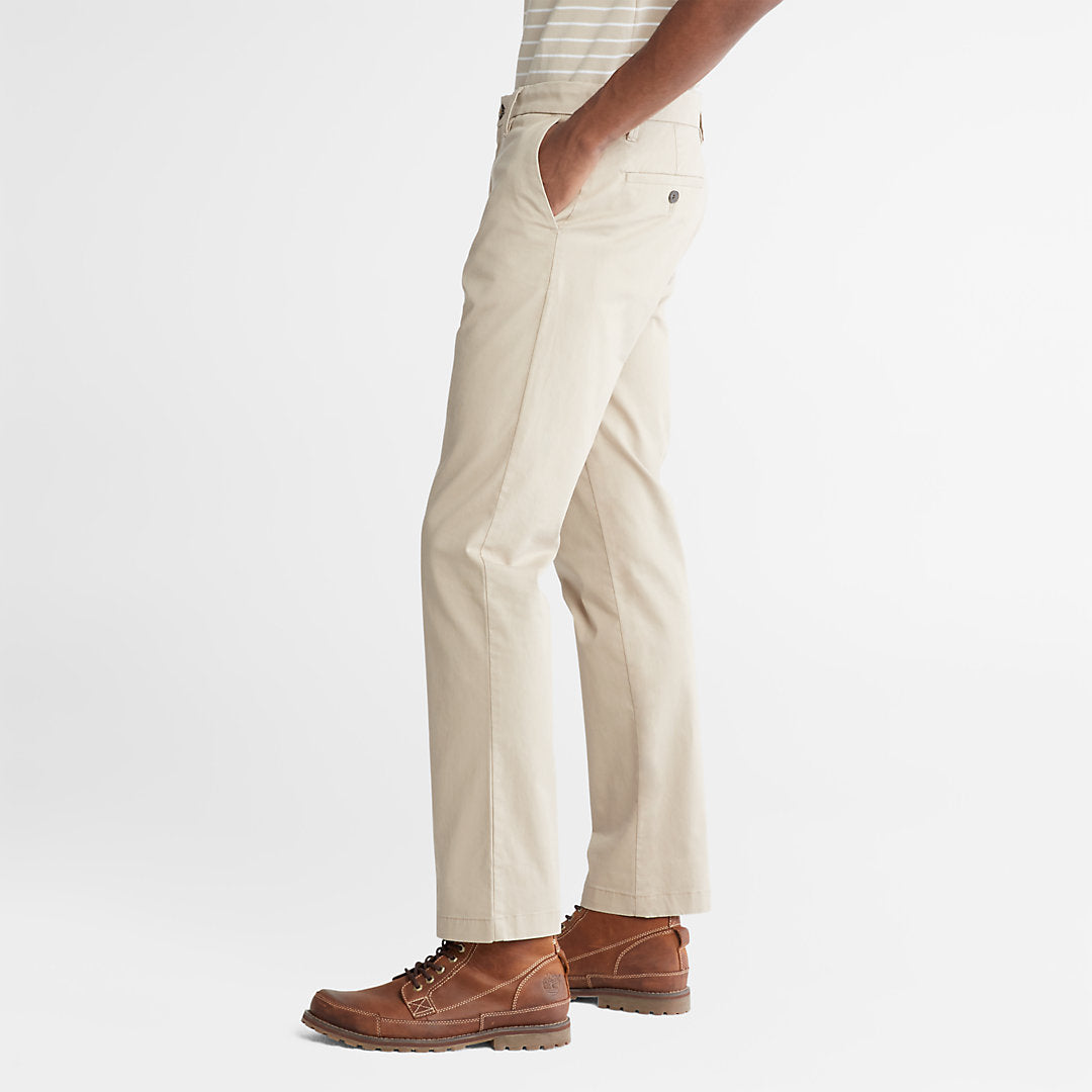 Mens Timberland Squam Lake Stretch Chinos for Men in Beige