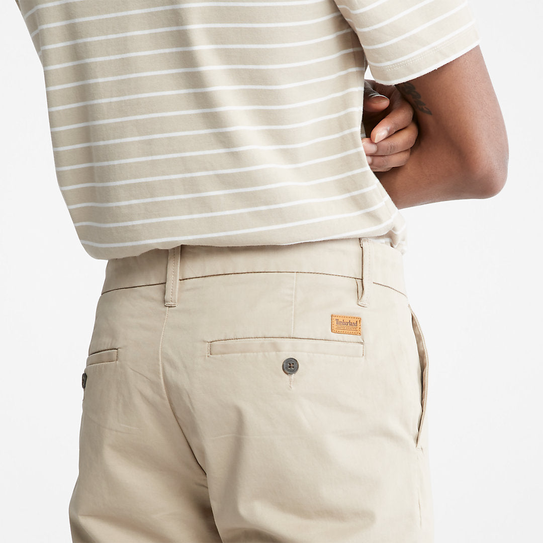 Mens Timberland Squam Lake Stretch Chinos for Men in Beige