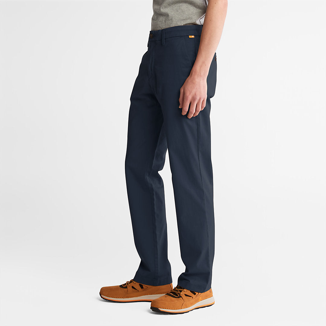 Mens Timberland Squam Lake Twill Chino Pants for Men in Navy