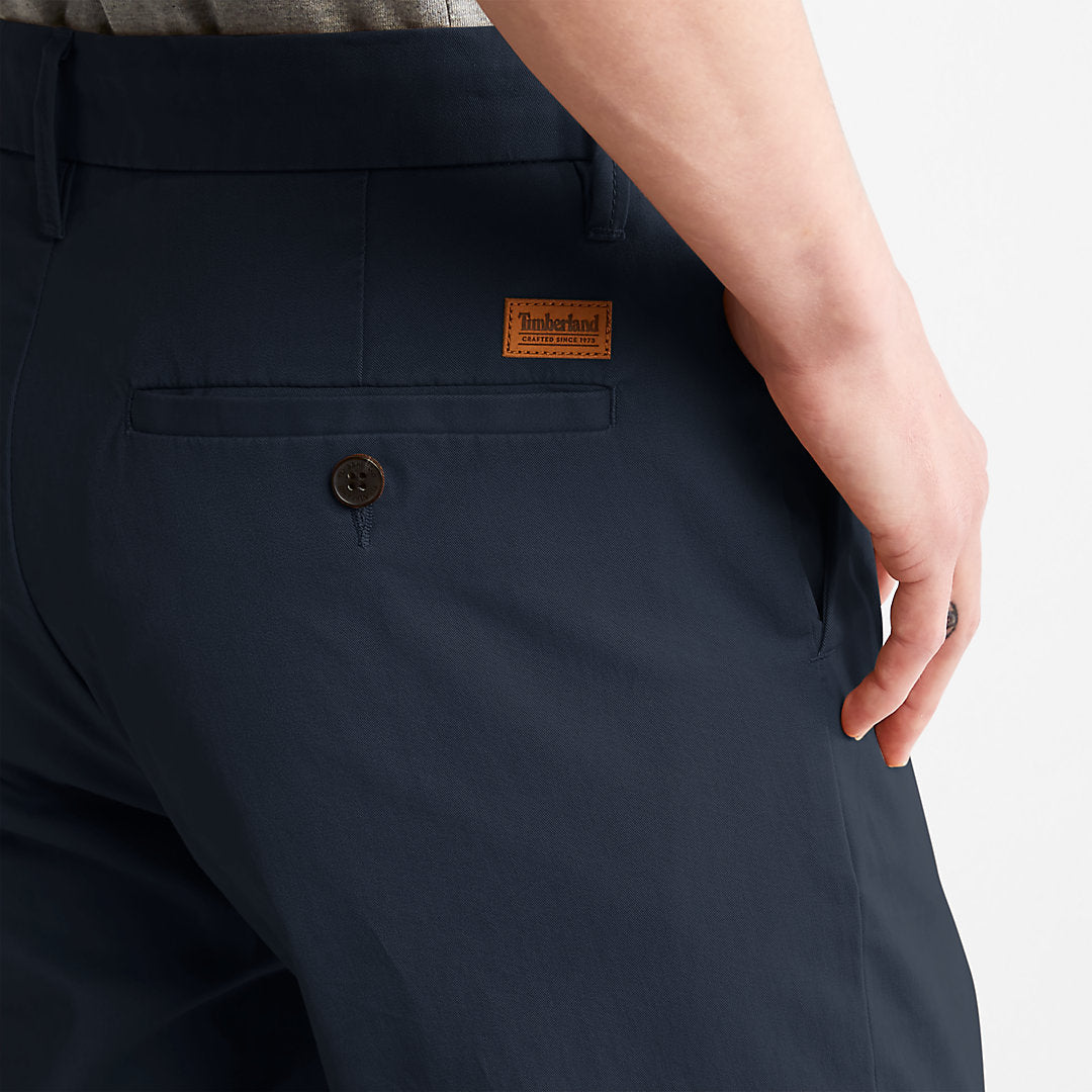 Mens Timberland Squam Lake Twill Chino Pants for Men in Navy