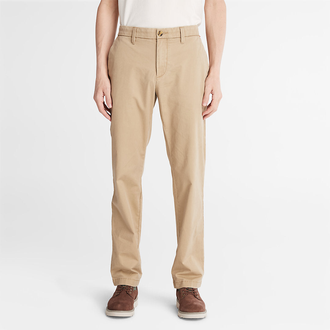 Mens Timberland Squam Lake Twill Chino Pants for Men in Khaki