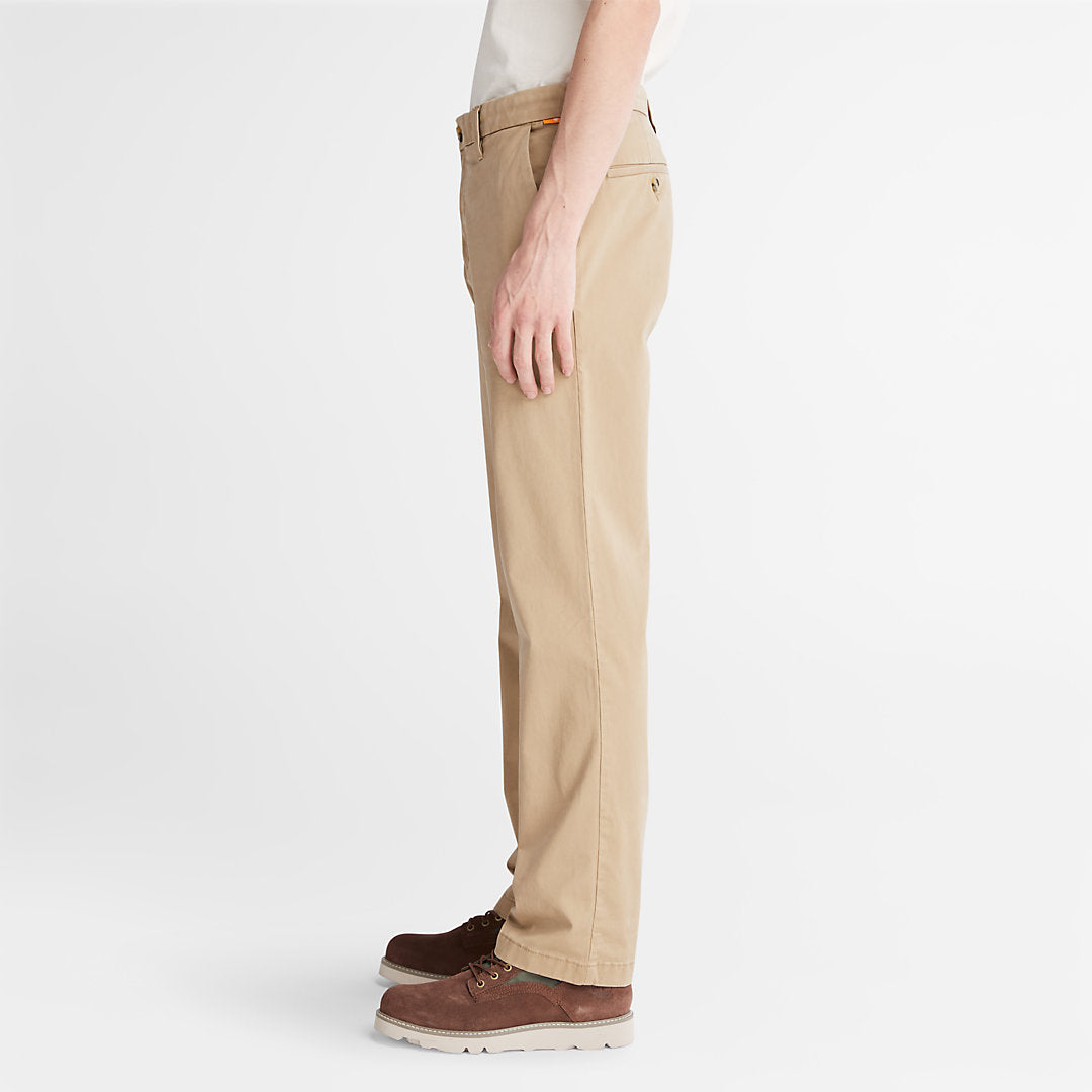 Mens Timberland Squam Lake Twill Chino Pants for Men in Khaki