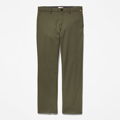Mens Timberland Squam Lake Twill Chino Pants for Men in Green