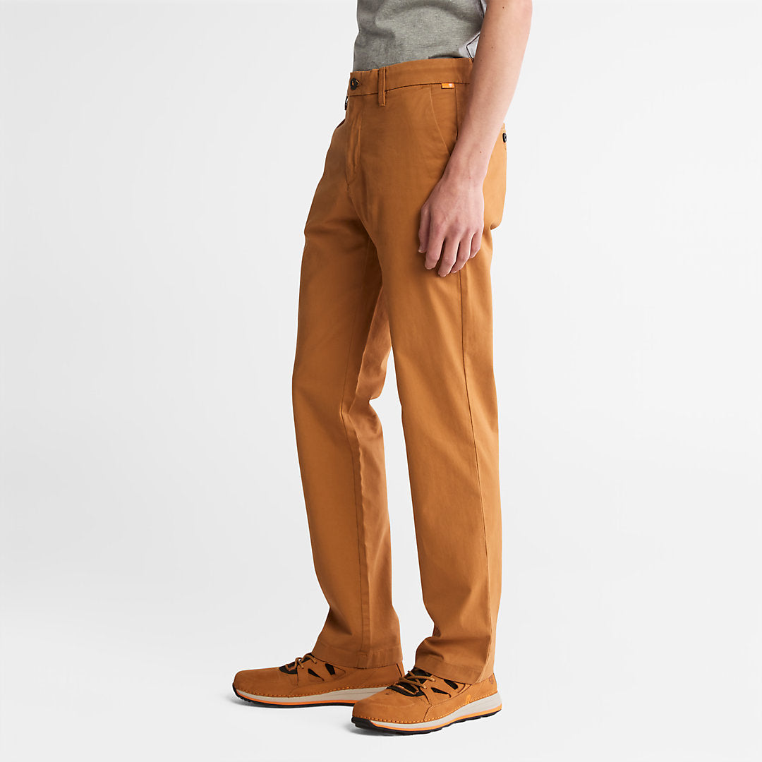 Mens Timberland Squam Lake Twill Chino Pants for Men in Yellow