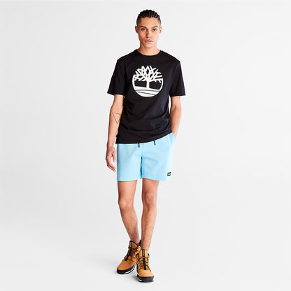 Mens Timberland Kennebec River Tree Logo T-shirt for Men in Black