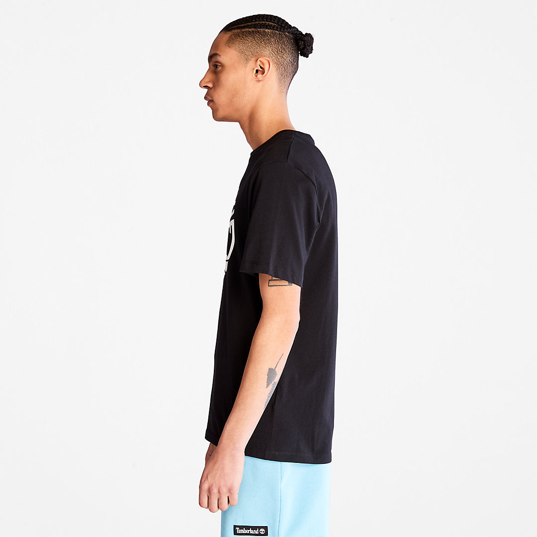 Mens Timberland Kennebec River Tree Logo T-shirt for Men in Black