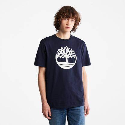 Mens Timberland Kennebec River Tree Logo T-shirt for Men in Navy