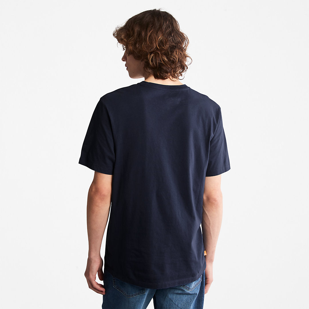 Mens Timberland Kennebec River Tree Logo T-shirt for Men in Navy