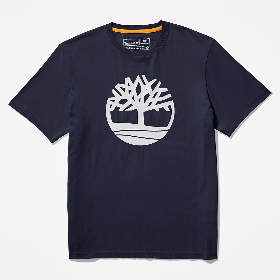 Mens Timberland Kennebec River Tree Logo T-shirt for Men in Navy