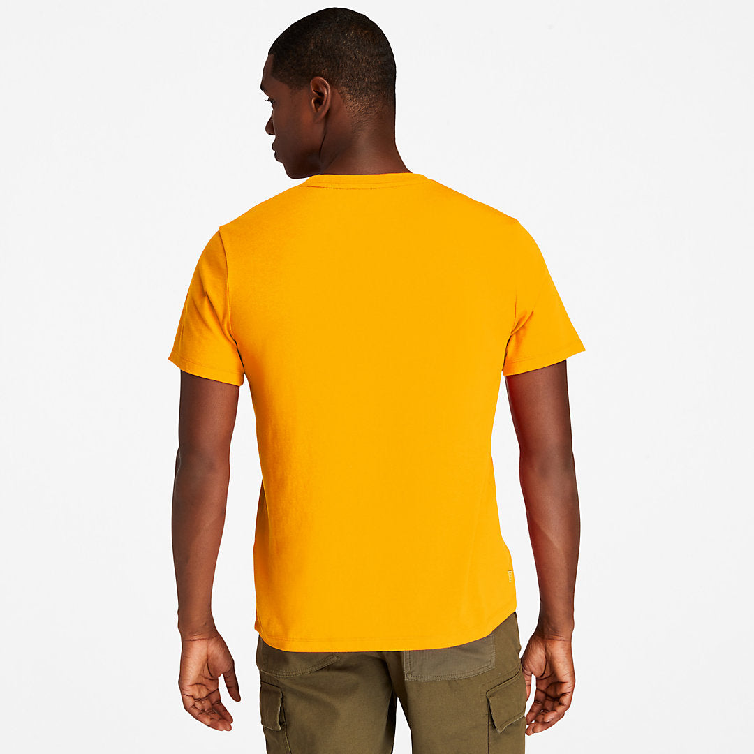 Mens Timberland Kennebec River Tree Logo T-shirt for Men in Orange