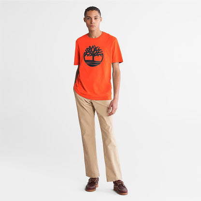 Mens Timberland Kennebec River Tree-Logo T-Shirt for Men in Green