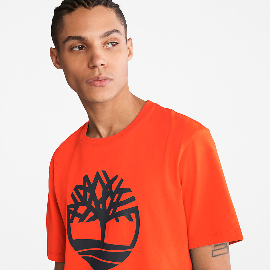 Mens Timberland Kennebec River Tree-Logo T-Shirt for Men in Green