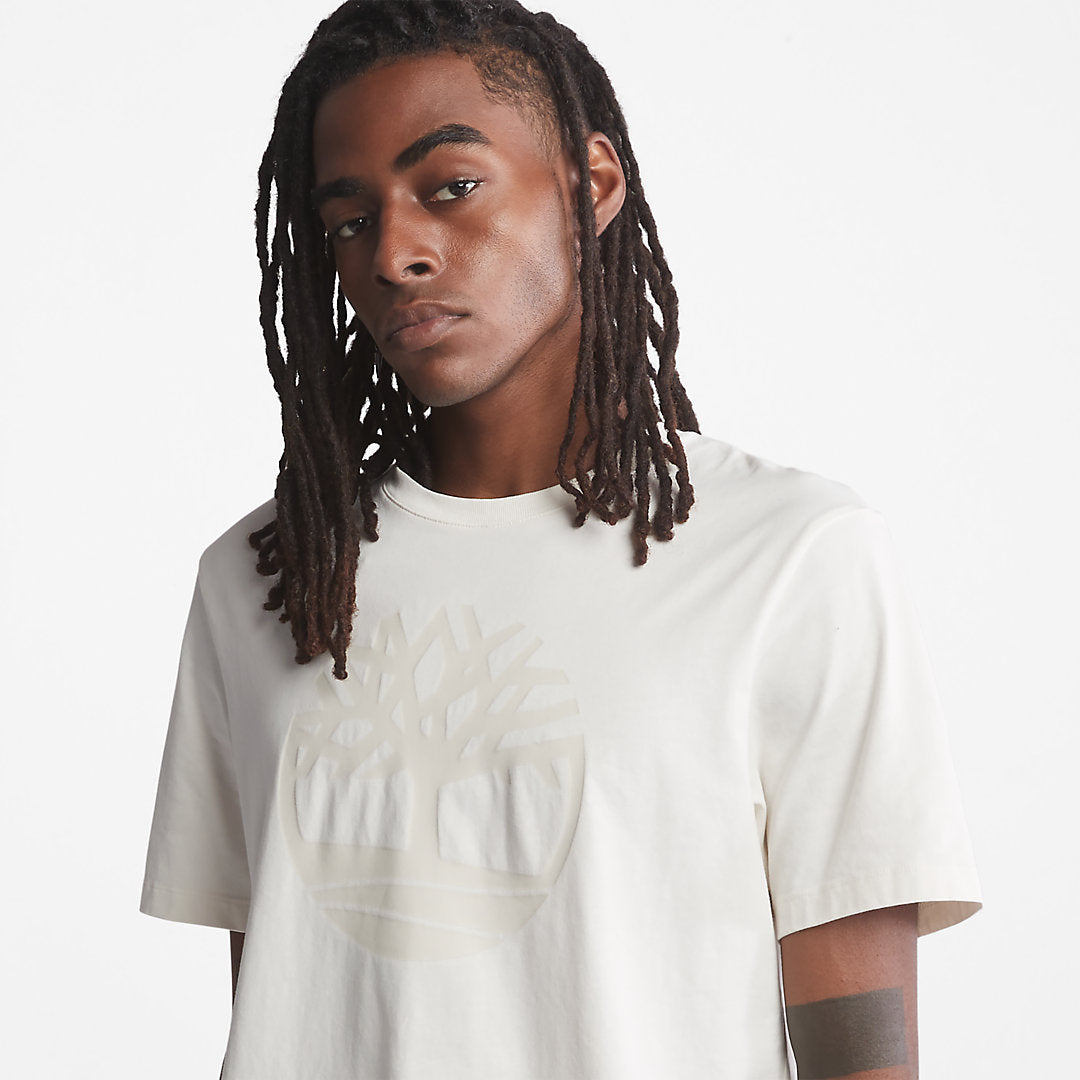Mens Timberland Kennebec River Tree-Logo T-Shirt for Men in White
