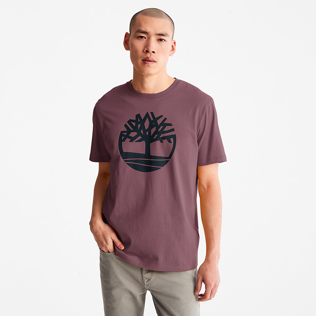 Mens Timberland Kennebec River Tree-Logo T-Shirt for Men in Purple