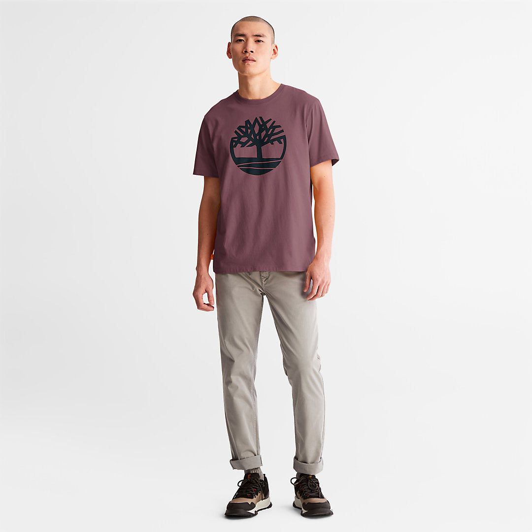 Mens Timberland Kennebec River Tree-Logo T-Shirt for Men in Purple