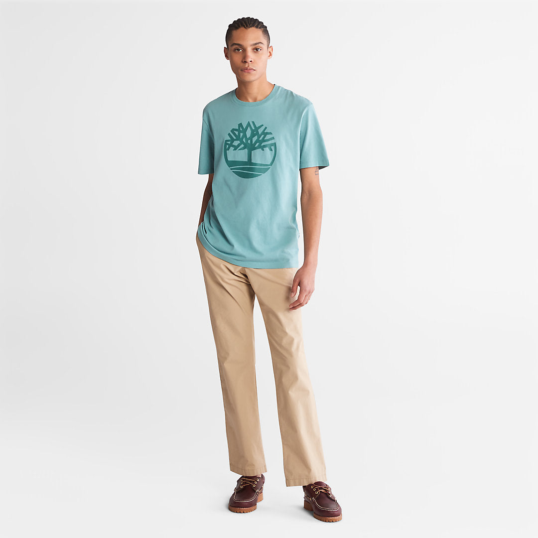 Mens Timberland Kennebec River Tree-Logo T-Shirt for Men in Blue