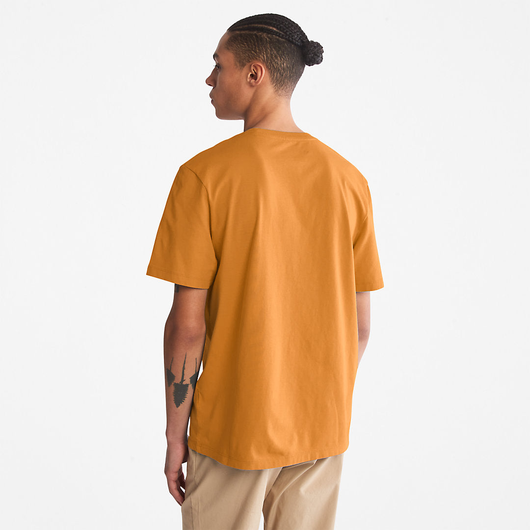 Mens Timberland Kennebec River Tree Logo T-shirt for Men in Yellow