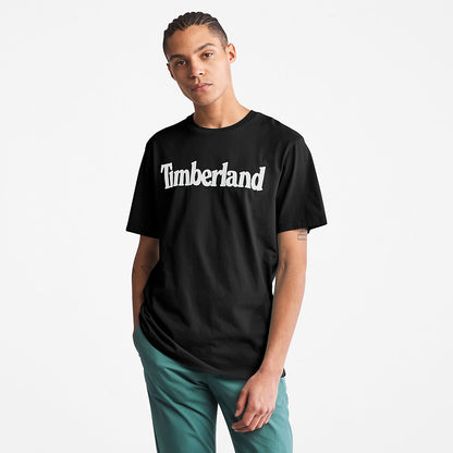 Mens Timberland Kennebec River Logo T-Shirt for Men in Black