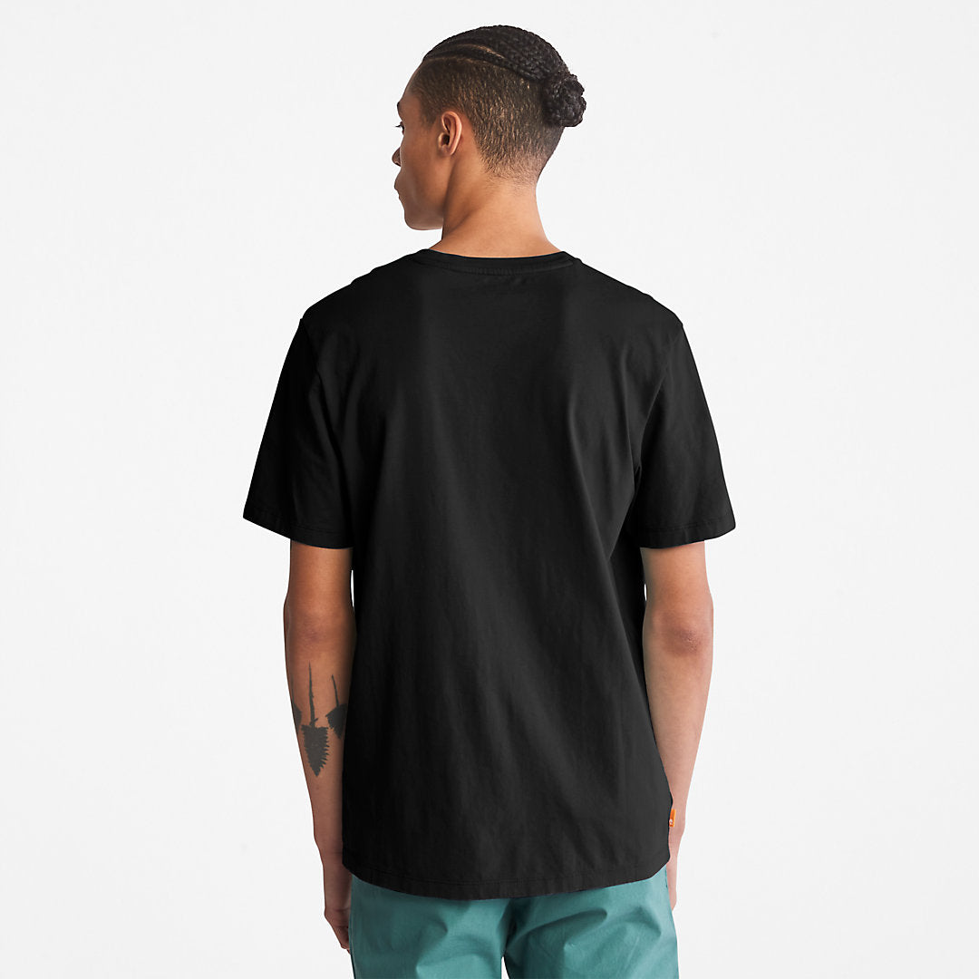 Mens Timberland Kennebec River Logo T-Shirt for Men in Black