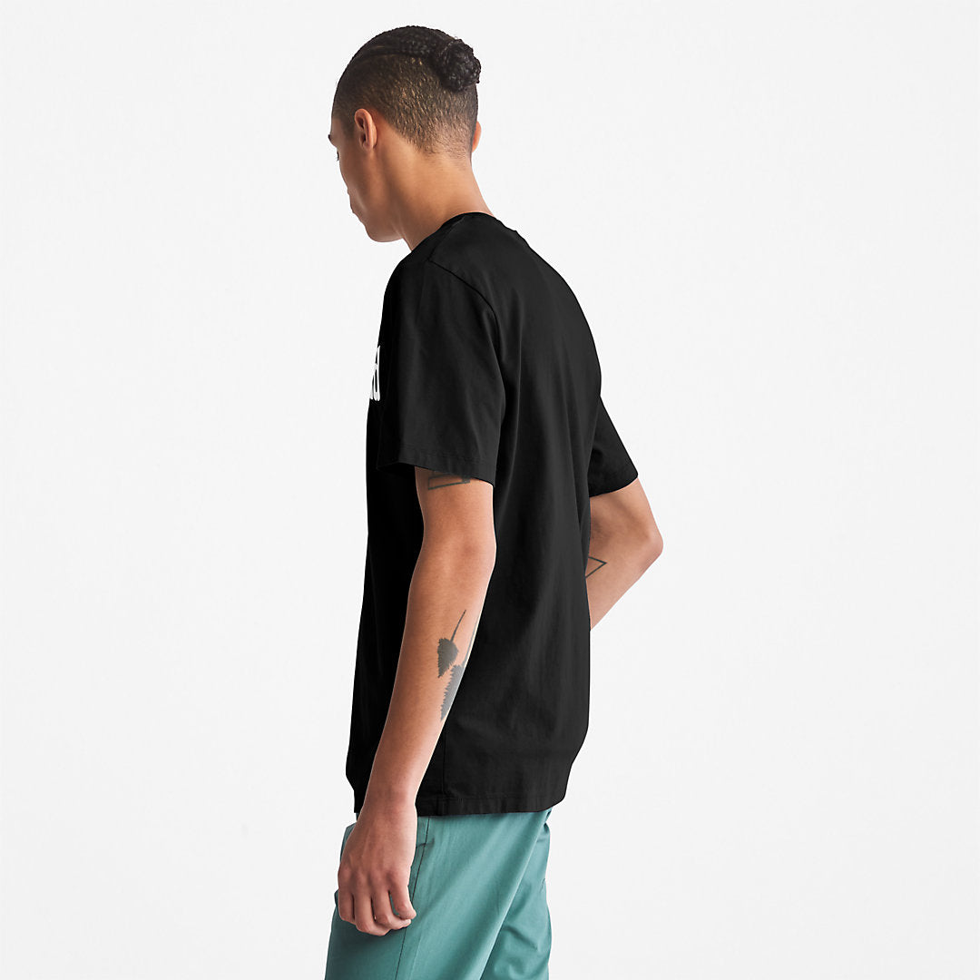 Mens Timberland Kennebec River Logo T-Shirt for Men in Black