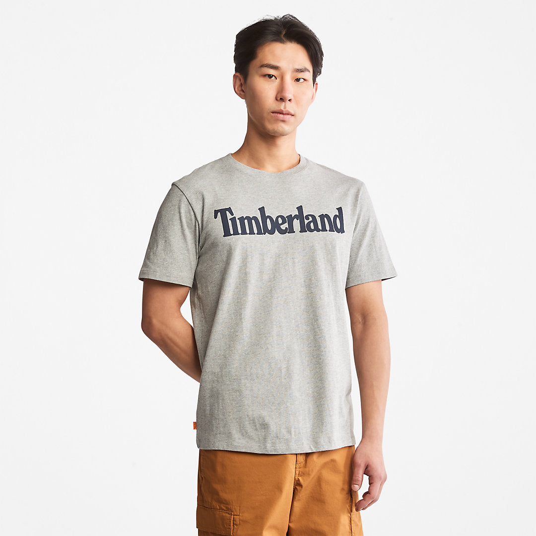 Mens Timberland Kennebec River Logo T-Shirt for Men in Grey