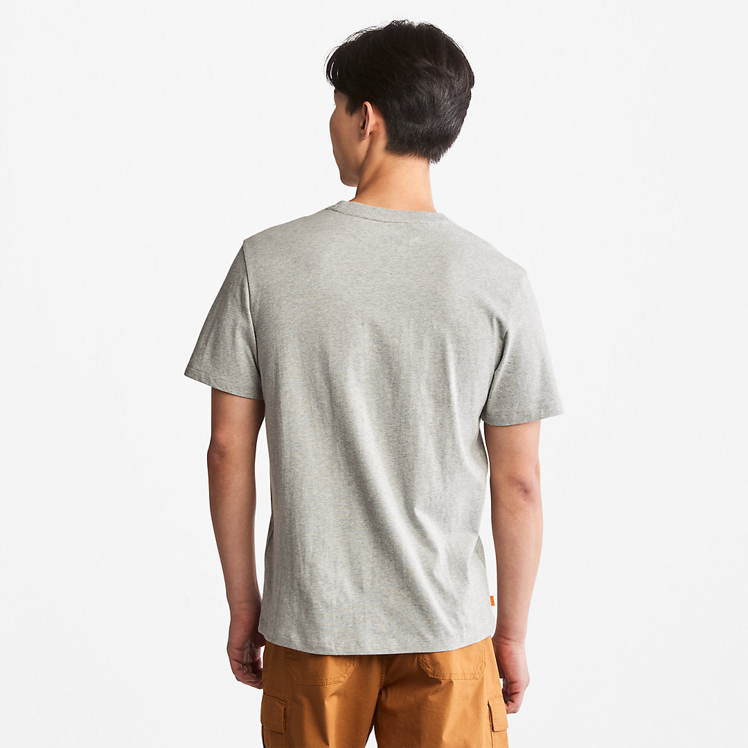 Mens Timberland Kennebec River Logo T-Shirt for Men in Grey