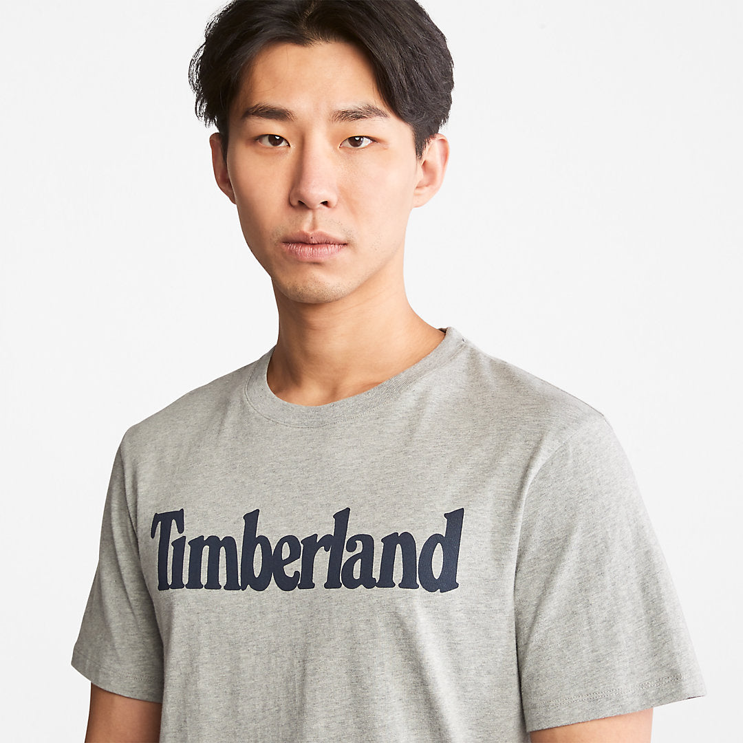 Mens Timberland Kennebec River Logo T-Shirt for Men in Grey