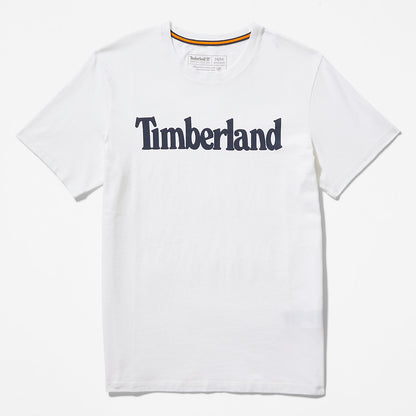 Mens Timberland Kennebec River Logo T-Shirt for Men in White