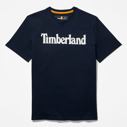 Mens Timberland Kennebec River Logo T-Shirt for Men in Navy