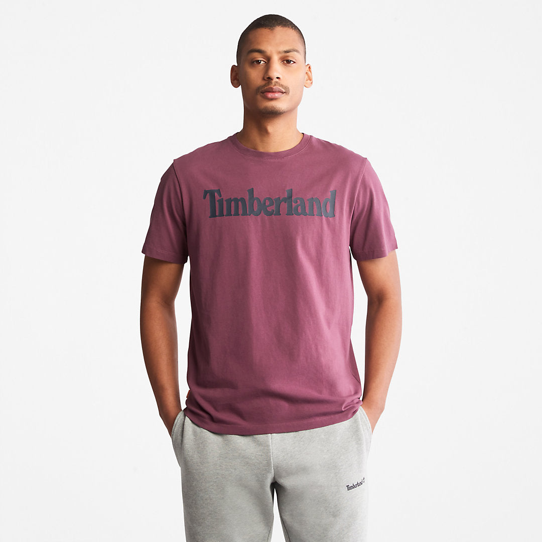 Mens Timberland Kennebec River Logo T-Shirt for Men in Purple