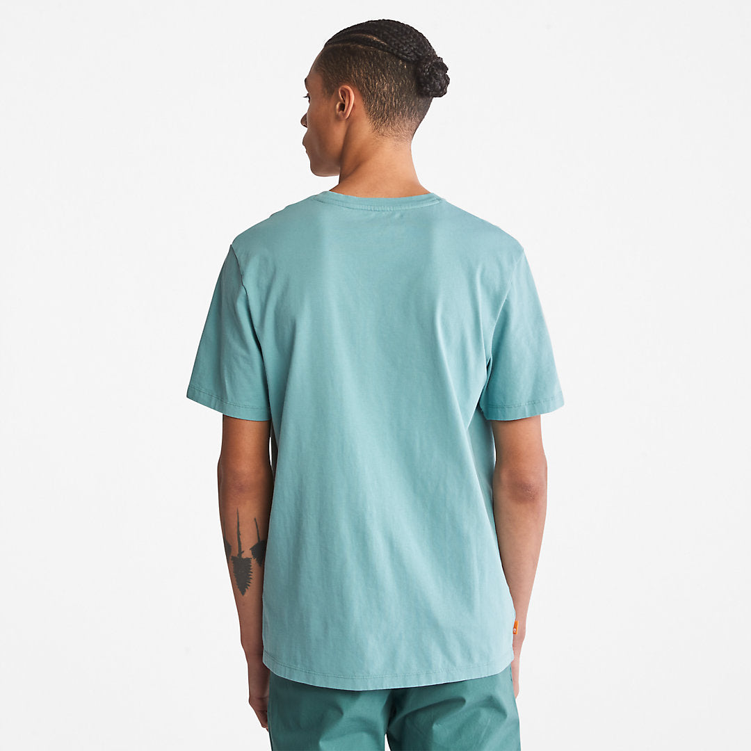 Mens Timberland Kennebec River Logo T-Shirt for Men in Green