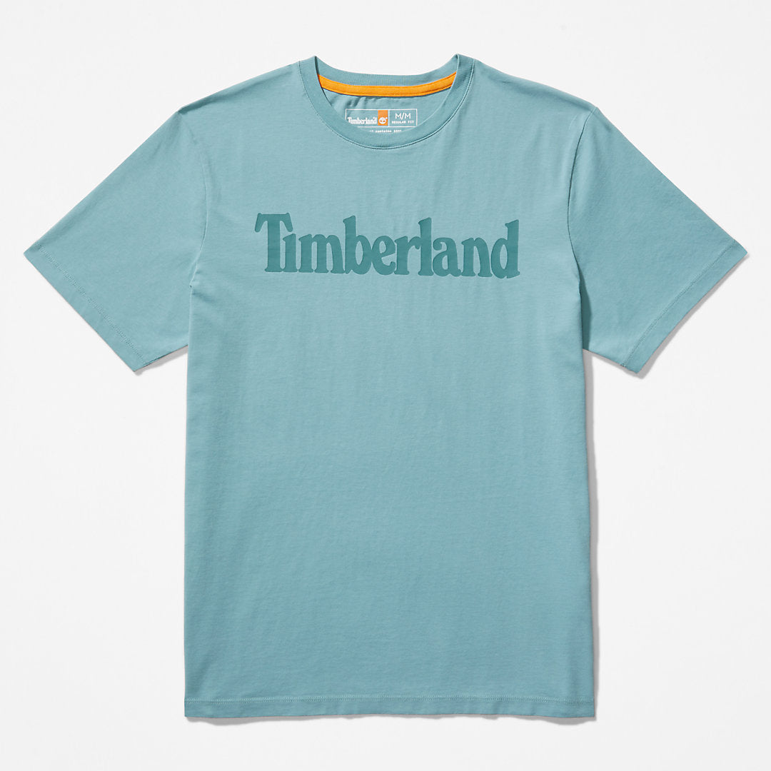 Mens Timberland Kennebec River Logo T-Shirt for Men in Green