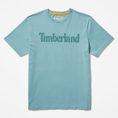 Mens Timberland Kennebec River Logo T-Shirt for Men in Green