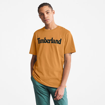Mens Timberland Kennebec River Logo T-Shirt for Men in Yellow