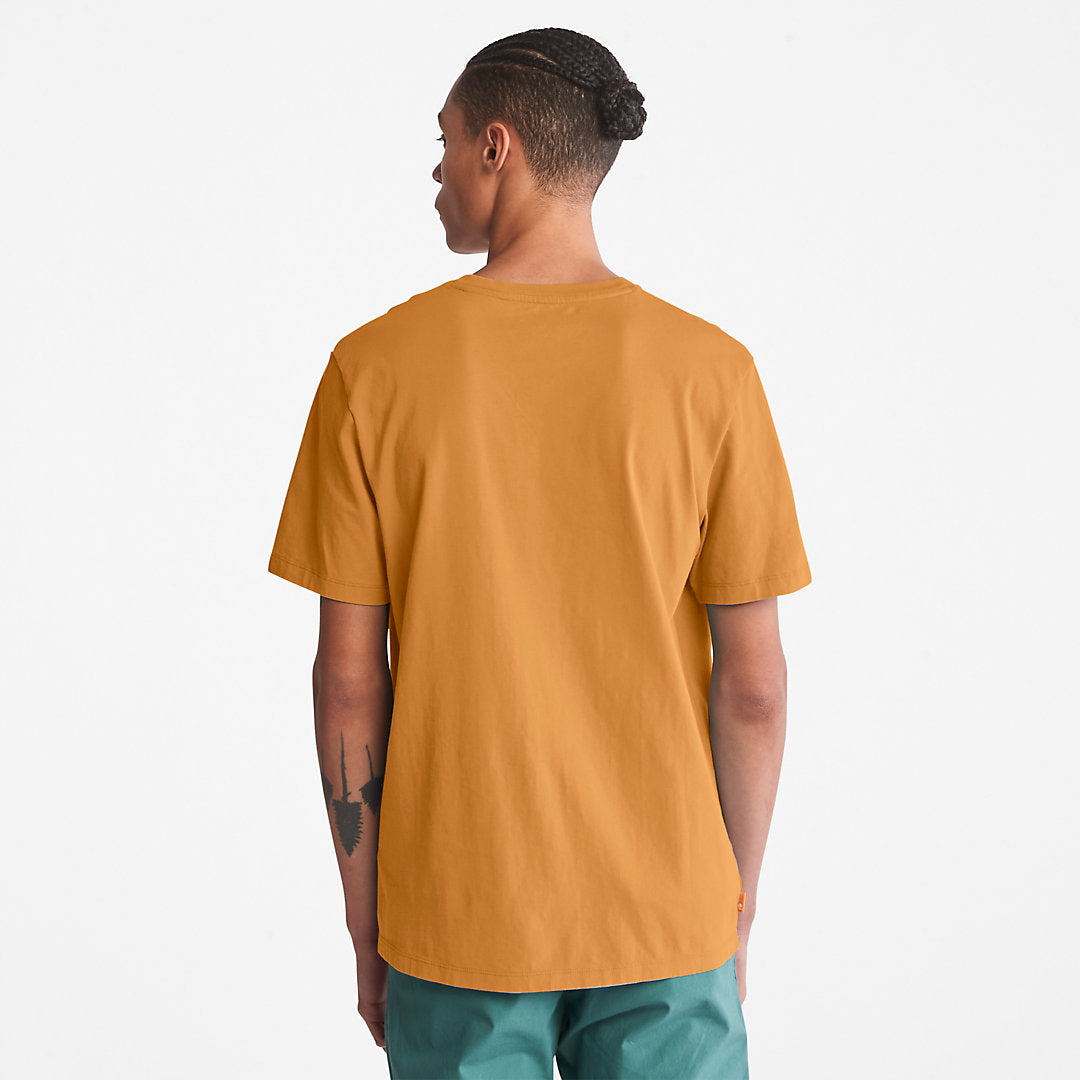 Mens Timberland Kennebec River Logo T-Shirt for Men in Yellow