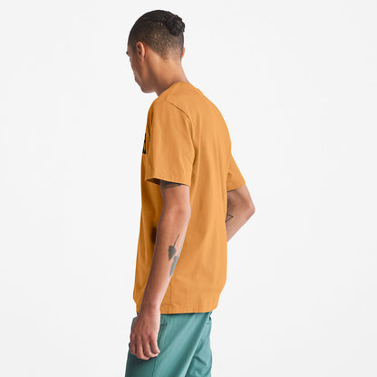 Mens Timberland Kennebec River Logo T-Shirt for Men in Yellow