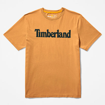 Mens Timberland Kennebec River Logo T-Shirt for Men in Yellow