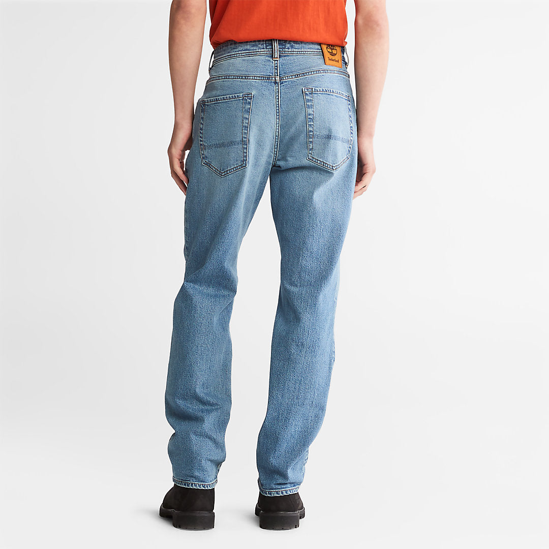 Mens Timberland Squam Lake Stretch Jeans in Light Blue