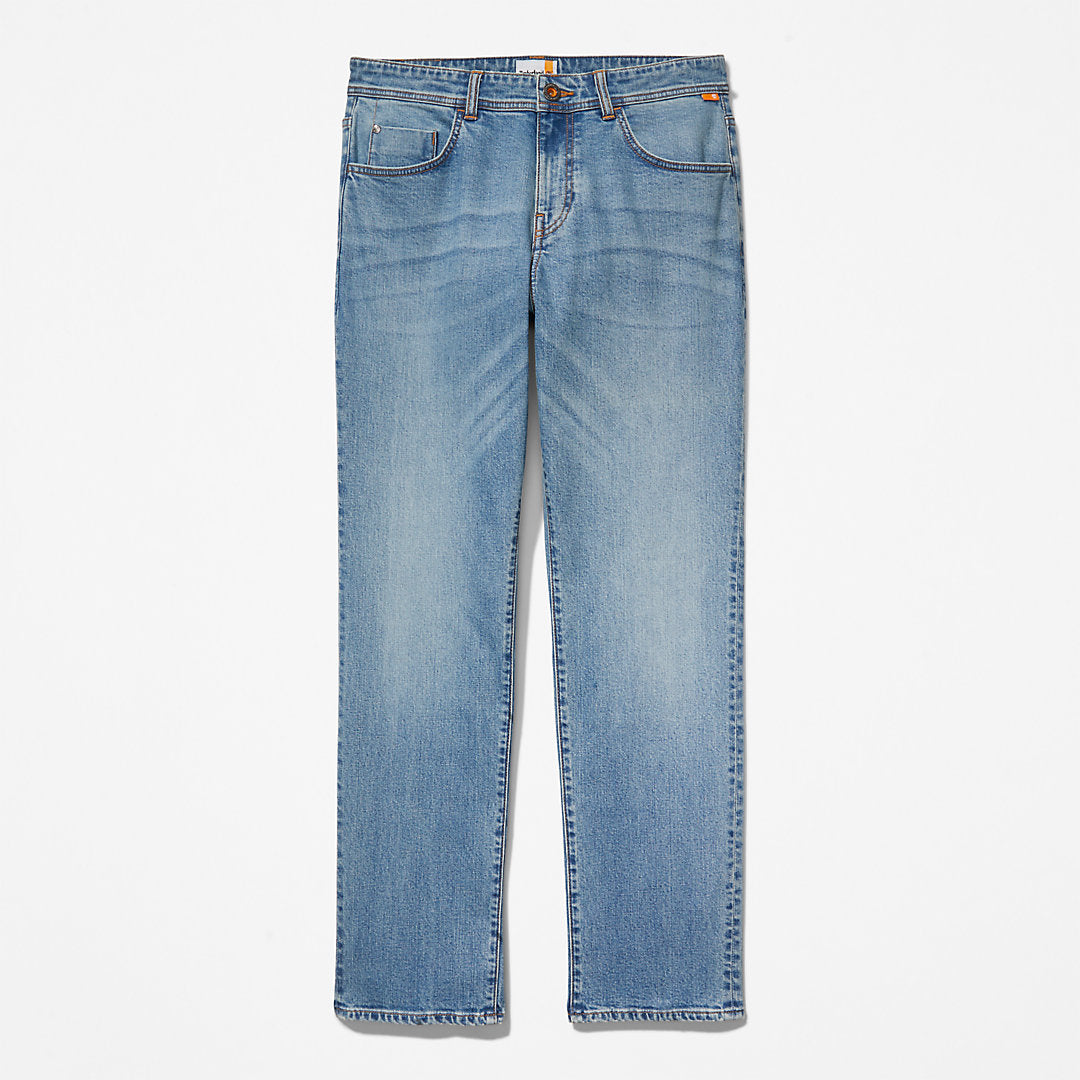 Mens Timberland Squam Lake Stretch Jeans in Light Blue