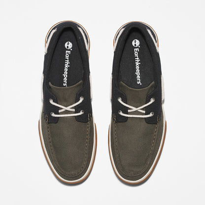 Mens Timberland Union Wharf 2.0 EK+ Boat Shoe for Men in Dark Green