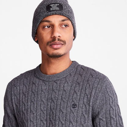 Mens Timberland Phillips Brook Cable-knit Sweater for Men in Grey