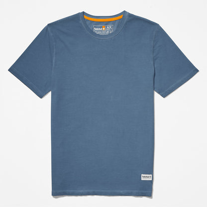 Mens Timberland Lamprey River Garment-Dyed T-Shirt for Men in Navy