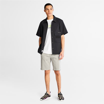 Mens Timberland Outdoor Heritage Linear-Logo T-Shirt for Men in White